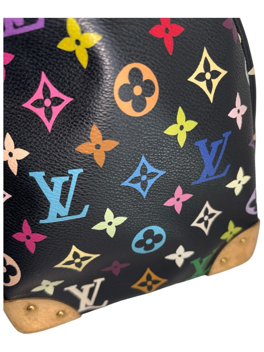 Louis Vuitton Black Monogram Multicolor Speedy 30 SLock Handbag Takashi Murakami